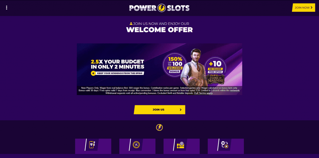 PowerSlots phone bill