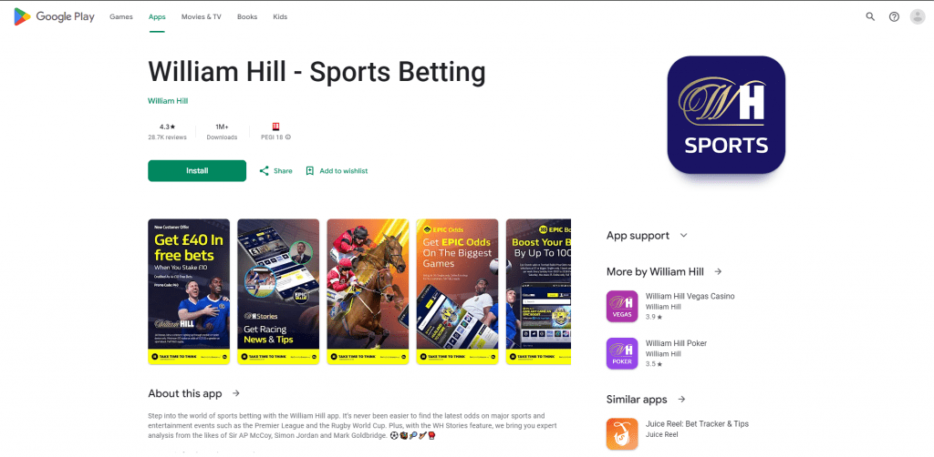 William Hill Apps