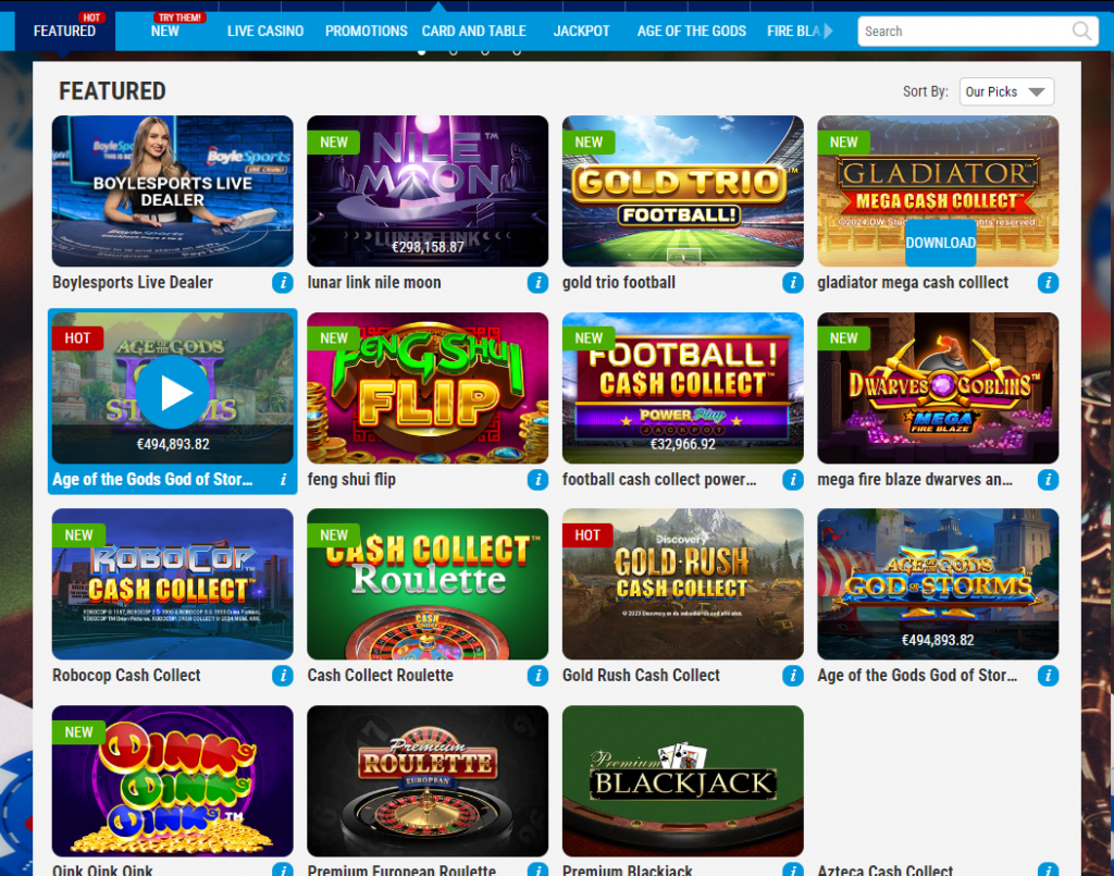 boyle casino games
